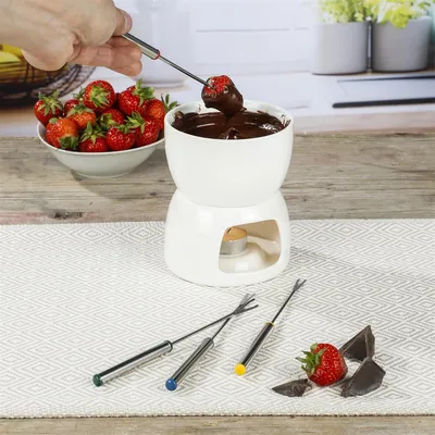 Produktbild von HI Schokoladenfondue Schoko-Fondue-Set aus Porzellan 24669