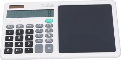Zdjęcie produktu dla Kalkulator LCD Tablet Wielofunkcyjny Szkice Notatki Dokładny Praktyczny Przenośny Kalkulator Matematyczny z Notatnikiem dla Biura Rachunkowość Finansowa Biały