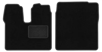 Produktbild von Velours-Fußmatten Vorne für MAN TGX 2007- (Transporter) – 2-tlg, Schwarz, passgenau – Wielganizator LUX