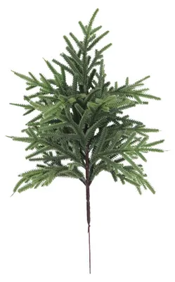 Produktbild von Künstliche Kiefernzweige, realistische Norfolk-Kiefernzweige, künstliches Grün, Kiefernnadeln, Zweige für DIY-Weihnachtskränze, Vasen, Dekoration für drinnen und draußen