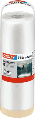 Produktbild von tesa EasyCover Economy Refill XL Malerband mit Abdeckfolie 17mx2600mm