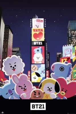 Produktbild von Poster BT21 Times Square 61x91.5cm