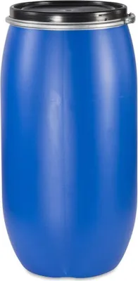 Produktbild von PE Spannring Deckelfass 150 Liter mit UN-X/S Gefahrgutzulassung