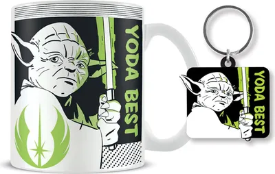 Produktbild von Star Wars - Yoda Best - Geschenk-Box - Fanartikel - Tasse, Keyring