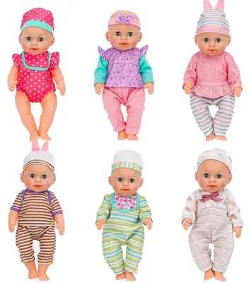 Obrázek produktu pro Sada 6 kusů oblečení pro panenky s doplňky