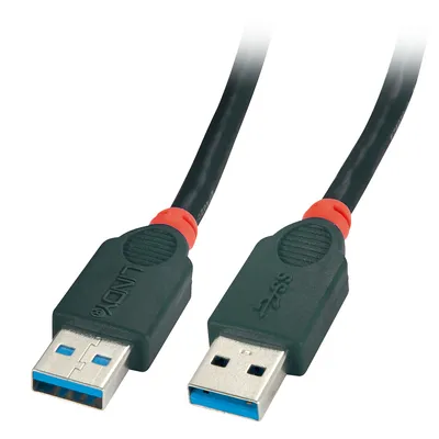 Image de Lindy 41821 Câble USB 1 m USB 3.2 Gen 1 (3.1 Gen 1) USB A Noir