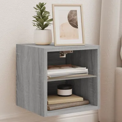 Produktbild von Maison Exclusive - TV-Wandschränke mit LED-Leuchten 2 Stk. Grau Sonoma