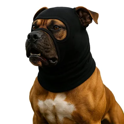 Productafbeelding van Hondenhut - Elastische en winddichte kopfbescherming voor honden (Zwart, Maat S)