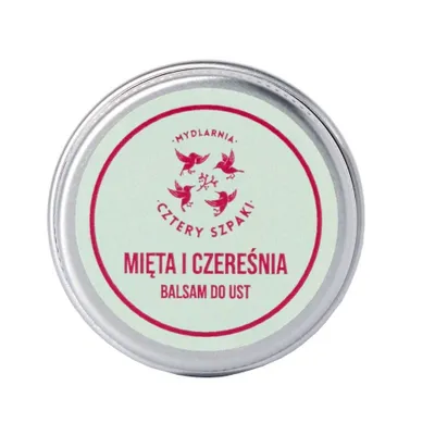 Immagine prodotto di Mydlarnia Cztery Szpaki Balsamo labbra menta e ciliegia, 15ml