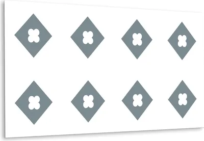 Produktbild von Selbstklebende Vinyl-Fliesen – Vinylboden - Wandaufkleber Bodenbeläge, Muster In Diamanten - 100 cm x 50 cm
