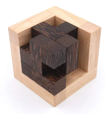 Produktbild von Get in The Box - schwieriges Interlockingpuzzle aus Holz