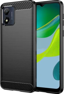Produktbild von Mobigear Brushed Slim  Motorola Moto E13 Hülle Flexibles TPU Backcover - Schwarz