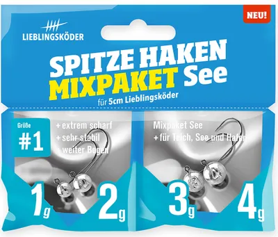 Produktbild von Lieblingsköder Spitze Haken #1 | Mixpaket See