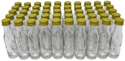 50 leere Glasflaschen 20 ml mit Schraubverschluss
