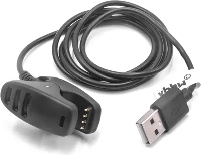 Produktbild von vhbw USB Ladekabel kompatibel mit Suunto Ambit 2 multi Sport watch, 3 Fitness Watch Smartwatch Fitnesstracker - Dockingstation Schwarz, 100 cm