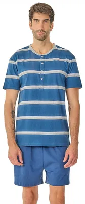 Imagen del producto de Pijama de verano para hombre de la marca J&J Brothers, modelo JJB21, con mangas cortas