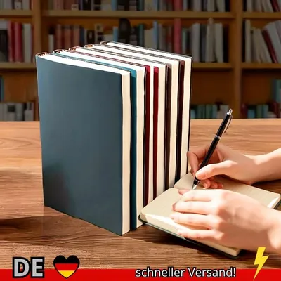 Produktbild von A5-Notizbuch aus Weichem LEDer mit 120 Innenseiten Wasserdichtem Einband und