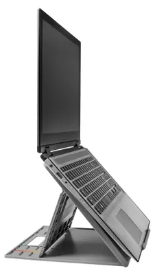 Produktbild von Kensington SmartFit Easy Riser Go - Höhenverstellbarer, ergonomischer Laptopständer für Laptops bis zu 17", Grau, 20 mm, 240 mm, 330 mm, 670 g, 240 mm