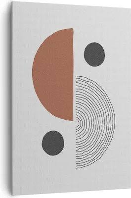 Produktbild von Bild auf Leinwand - Leinwandbild - Einteilig - Abstraktion Figuren Geometrisch - 70x100cm - Wand Bild - Wandbilder - Leinwanddruck - Wanddekoration - Leinwand bilder - Wandbild - PA70x100-4153