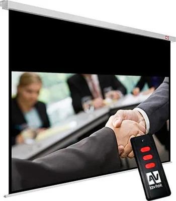 Produktbild von Avtek International Business Electric 240, Motorisiert, 2,35 m, 146,8 cm, 16:10, Schwarz, Weiß