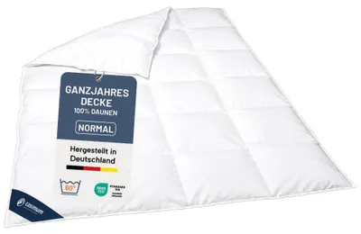 Produktbild von Daunendecke 240x220 cm, Ganzjahresecke, Übergangsdecke, Bettdecke 100% Daunen, DOWNPASS, CASIMUM