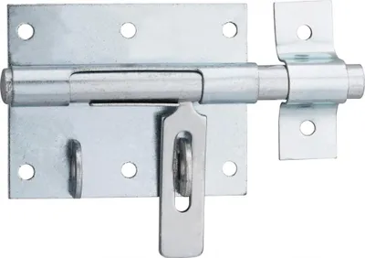 Image de Targette, pêne Ø 12mm, porte-cadenas, acier - THIRARD