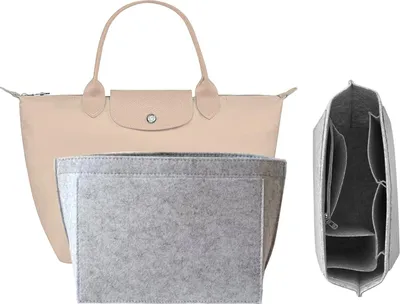 Produktbild von Handtas-Organizer für Reisetaschen mit mehreren Taschen, lichtgrau, M, für kleine Accessoires