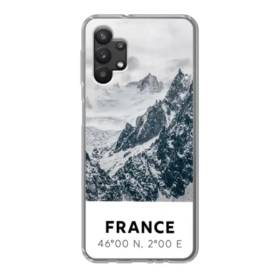 Produktbild von MuchoWow® Handyhülle Schutzhülle Hülle für Samsung Galaxy A32 5G Frankreich - Berge - Schnee Silikon Softcase Handy Hülle - Softcase