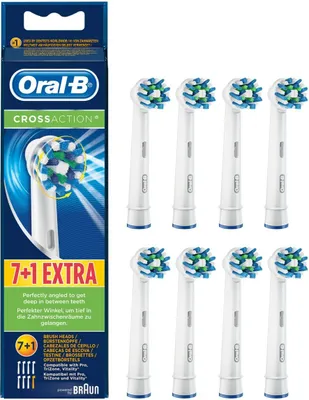 Produktbild von Braun Oral-B CrossAction Ersatz-Aufsteckbürsten 8 Stück