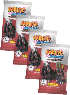 Produktbild von Naruto Shippuden Karten - Akatsuki Attack Trading Cards (2024) - Sammelkarten - 4 Booster