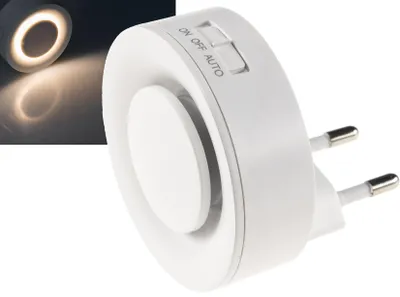 Produktbild von LED Nachtlicht mit Bewegungsmelder 230V Dämmerungssensor Warmweiß
