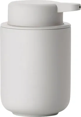 Produktbild von ZONE Seifenpumpe UME Soft Grey, Keramik mit Soft-Touch, ca. 12,8 cm H | ZO-331923