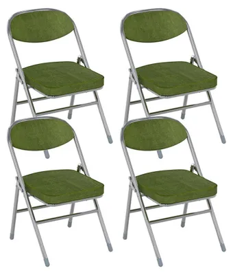 Immagine prodotto di Sedia - Sedia da pranzo - Sedia da cucina - Poltrona - Sedia da ufficio - Set da 4 - Verde - Design ergonomico
