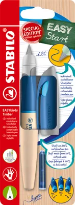 Produktbild von STABILO EASYbirdy Timber - Füllhalter - für Rechtshänder - blau