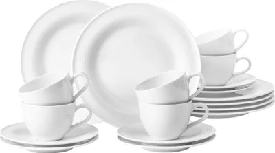 Immagine prodotto di Seltmann Weiden servizio da caffè BEAT bianco Servizio combinato Set di stoviglie