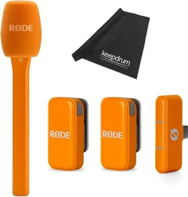 Zdjęcie produktu dla Mikrofon Rode Wireless Micro USB-C Interview Set pomarańczowy