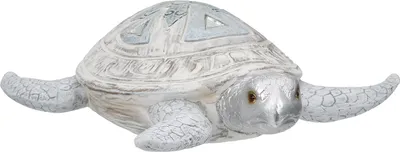 Produktbild von Gilde Figur, Schildkröte, "Azuro", Kunstharz, weiß, hellblau, VE 2, L. 20 cm, B. 14 cm, H. 6 cm 59533 4063387595336