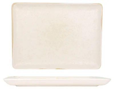 Image de Plat de service Kütahya Porselen - Sand Wind - Porcelaine - 30 x 22 cm