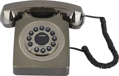 Image de Téléphone ancien - Style vintage européen - Grands boutons bien visibles - Pour la maison et le bureau - Cuivre antique.