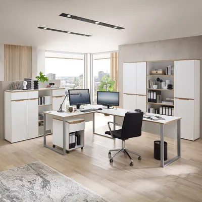 Produktbild von Büromöbel Set 8-teilig MANRESA-36-WHITE in weiß