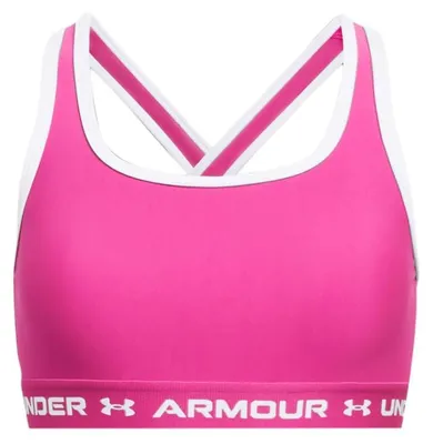 Productafbeelding van Under Armour sportbeha voor dames, model Crossback, medium ondersteuning, zwart, maat S
