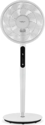 Zdjęcie produktu dla Wentylator stojący VIOLA Spring X9 DC Energooszczędny ECO - Bardzo cichy - Zdalne sterowanie - Cichy silnik bezszczotkowy - Oscylacja 60° 90° 120° - Timer wentylatora - 9 prędkości - Tryb Turbo