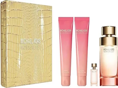 Produktbild von Michael Kors Wonderlust EDP 100 ml + EDP MINI 4 ml + BL 100 ml + SG 100 ml (woman)