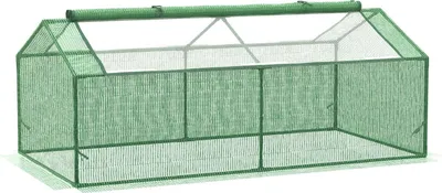 Produktbild von Foliegewächshaus Mit Fenster Treibhaus Tomatenhaus Frühbeet 180 X 90 X 70 Cm Grün