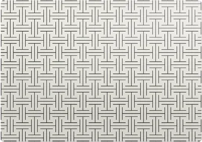 Obrázek produktu pro Vzor Geometrické Mřížky– Ochranná podložka na podlahu – Podložka pod židli – 100x70 cm – Protiskluzová podložka na tvrdé podlahy