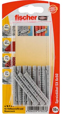 Produktbild von Spreizdübel SX 6x50 K DE (hellgrau, 10 Stück)