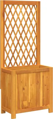 Produktbild von vidaXL Pflanzkübel mit Rankgitter 55x29,5x132 cm Massivholz Akazie