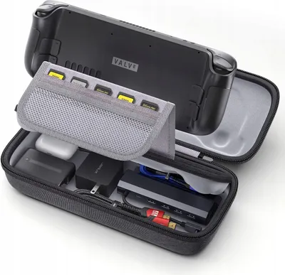 Obrázek produktu pro JSAUX Case for Steam Deck - Ochranné pevné pouzdro kompatibilní s konzolí Steam Deck - Přenosné cestovní pouzdro - Příslušenství pro konzoli Steam Deck