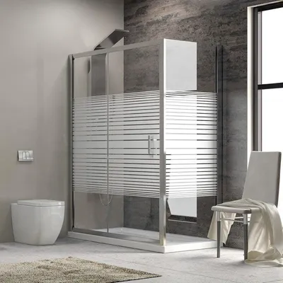 Immagine prodotto di Box doccia in vetro 1 anta scorrevole modello MARGHERITA 120x80xH190 cm.