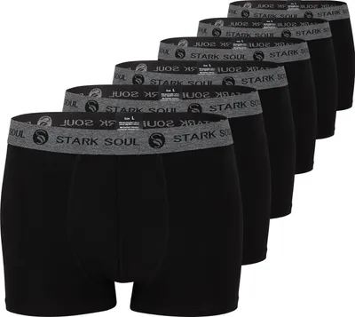 Produktbild von Stark Soul® Boxershorts 6'er Pack - Hipster Shorts – Schwarz - Gr: XXL